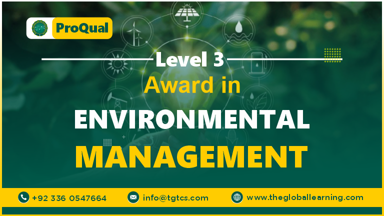 ProQual Level 3 Award in Environmental Management