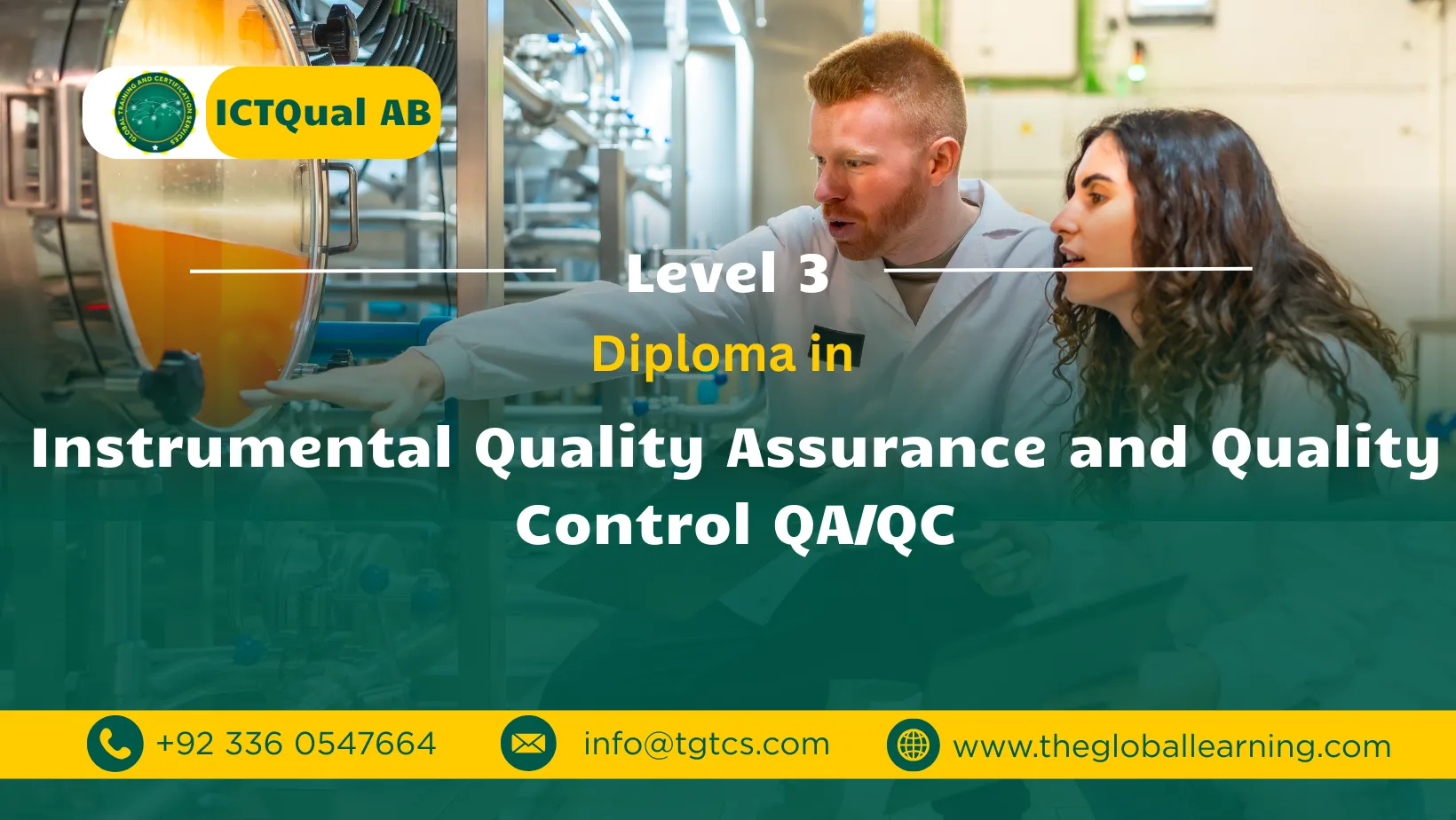 ICTQual AB Level 3 Diploma in Instrumental Quality Assurance and Quality Control QA/QC
