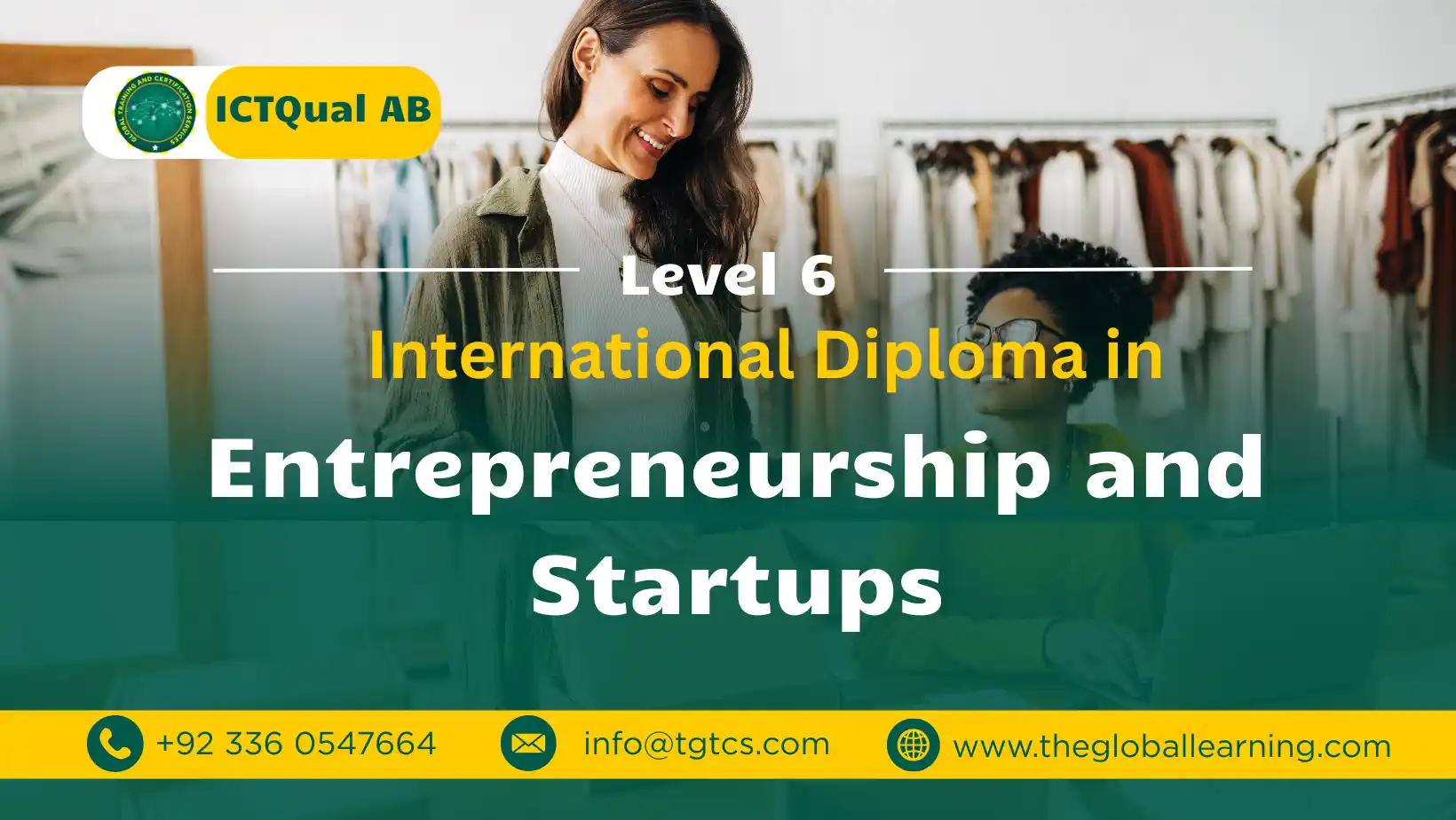 ICTQual AB Level 6 International Diploma in Entrepreneurship and Startups