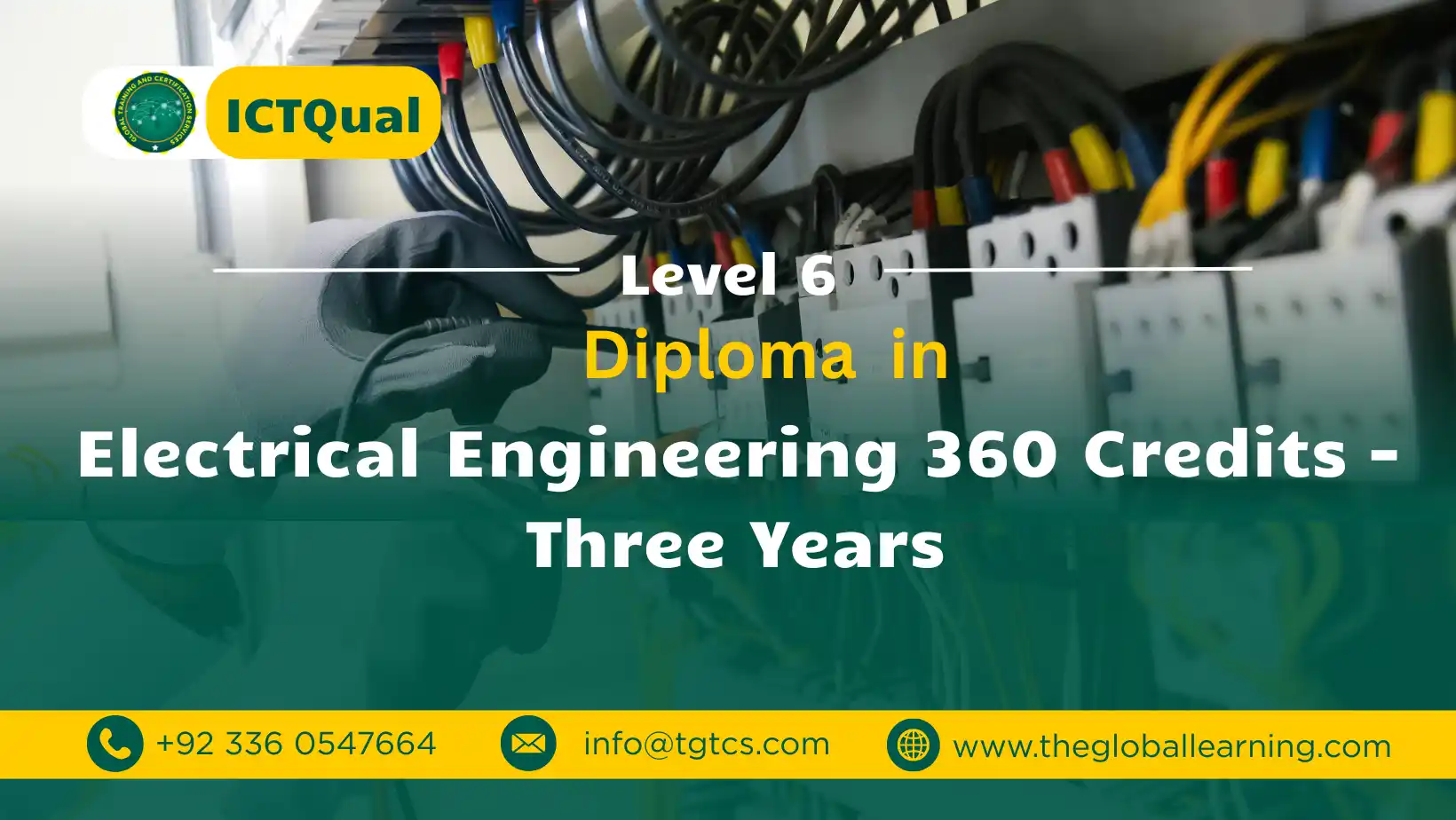 ICTQual Level 6 Diploma in Electrical Engineering 360 Credits – Three Years